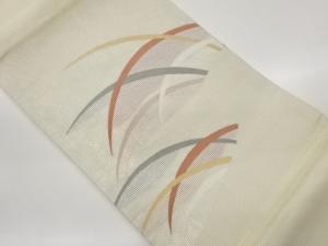 絽露芝模様織り出し名古屋帯